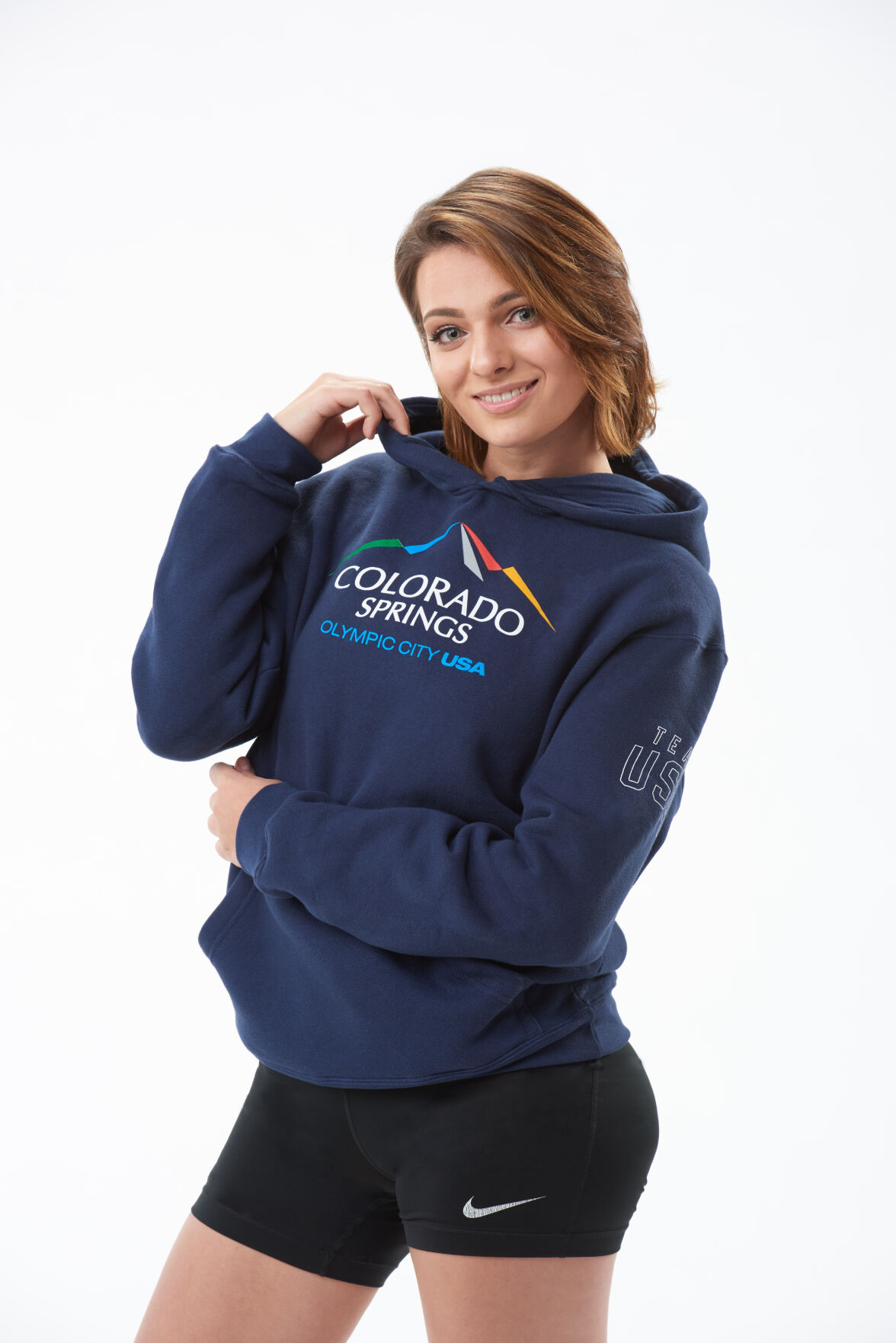 Olympic City Women's Navy Pullover Hoody.jpg